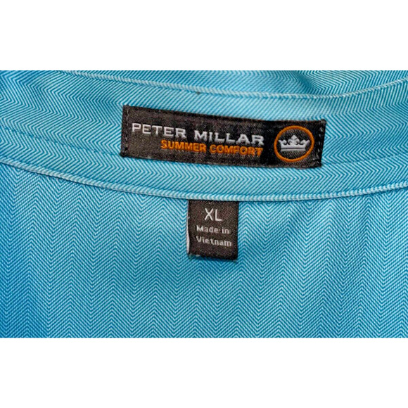 Peter Millar Summer Comfort Polo Shirt Men's XL Performance Golf NWOT $95 - Picture 4 of 7
